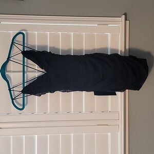 BEBE Strappy Mesh Shirred Mini Dress